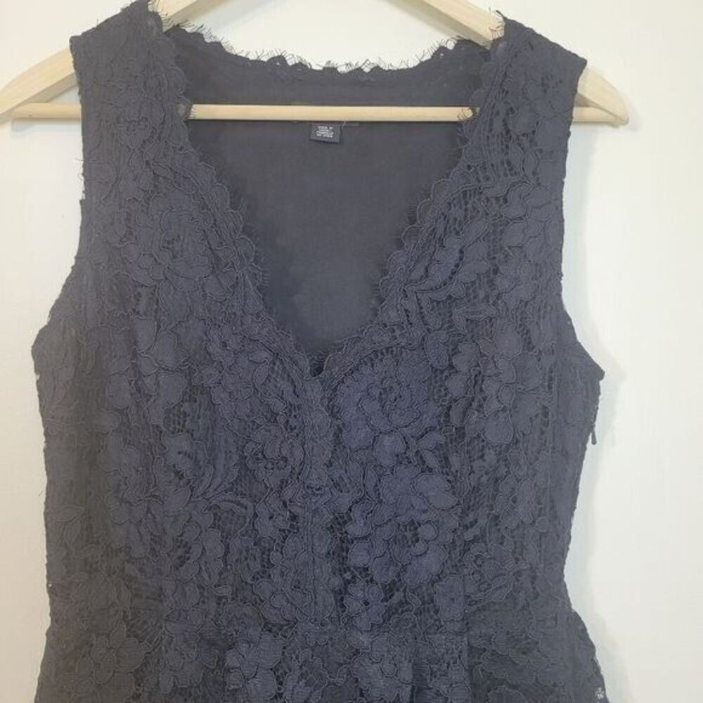 DKNY Black Lace Dress Womens Size 6 - Picture 3 of 14